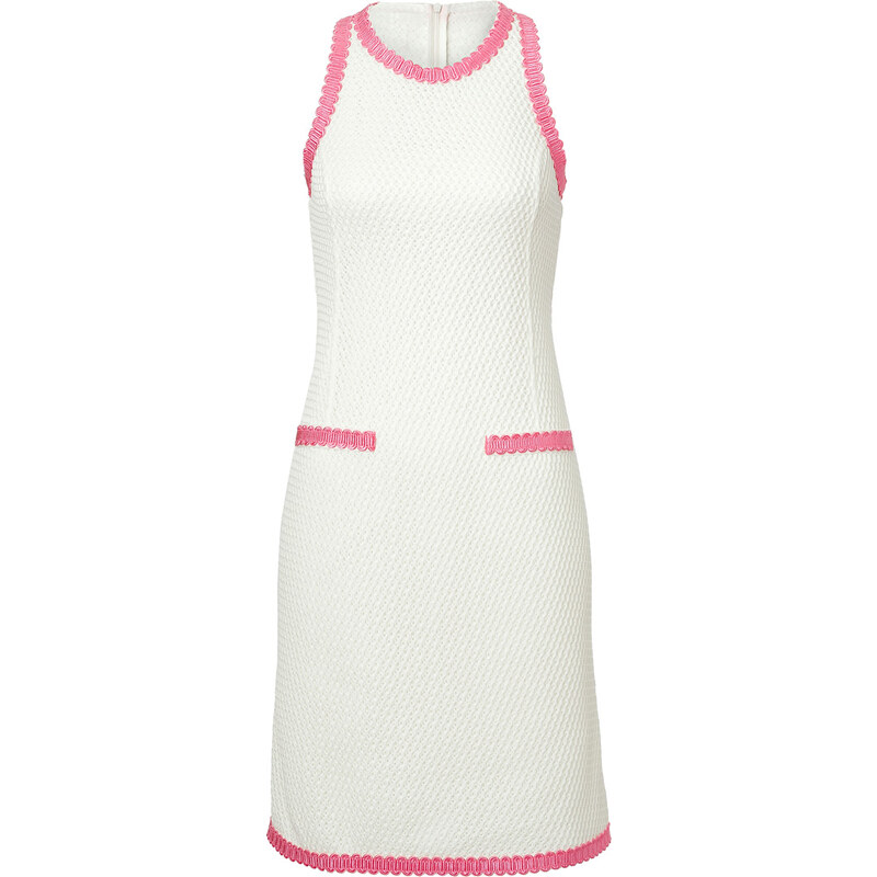Moschino Cheap and Chic Cotton Knit Dress with Contrast Trim