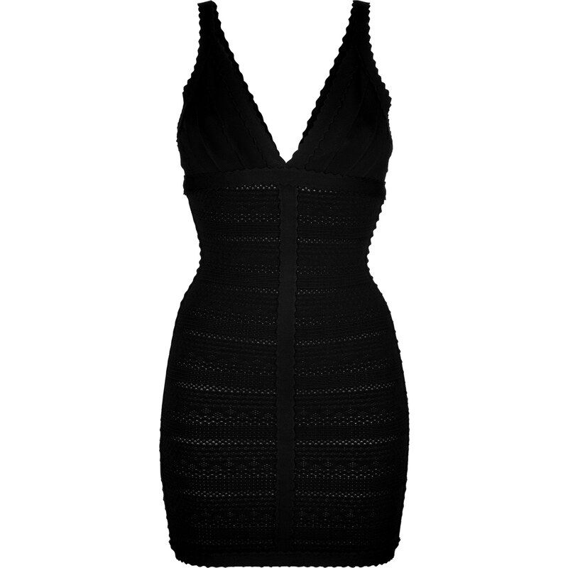 Hervé Léger Scalloped Bandage Dress