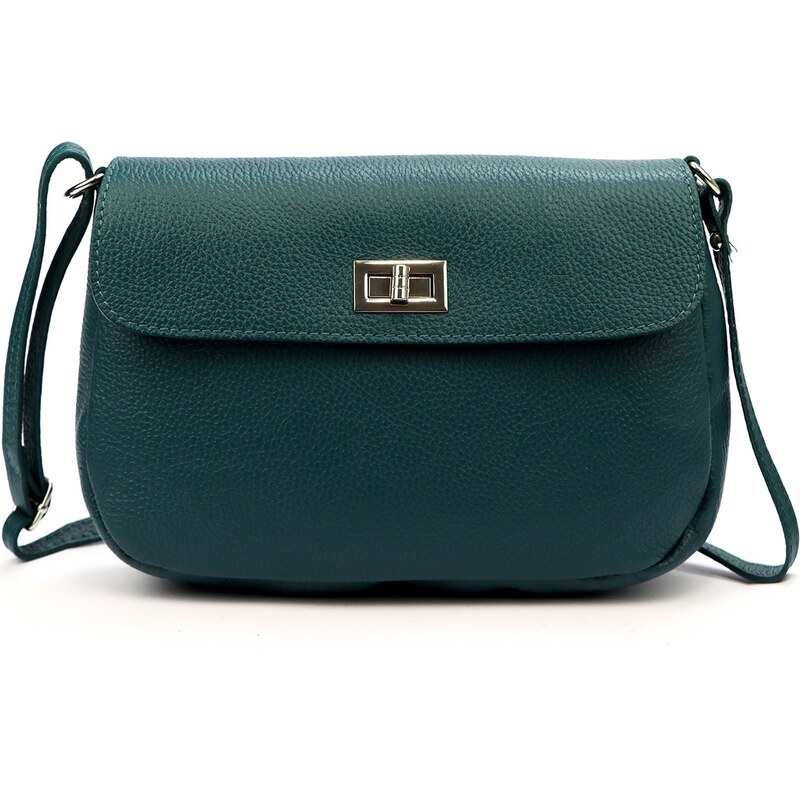 Dámská kožená crossbody Luka 24-008 tyrkysová 92776521