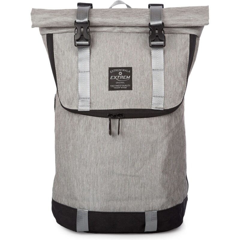 Bag Street Stylový RollTop městský dámský batoh šedý 4103 92804042