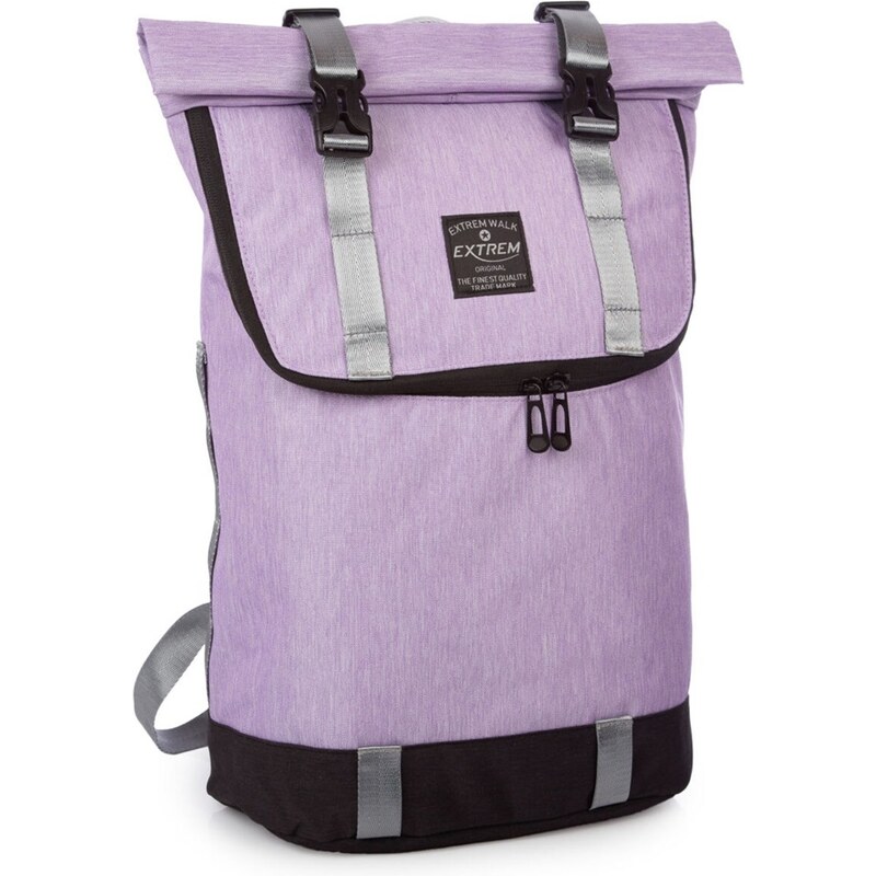 Bag Street Stylový RollTop městský dámský batoh růžový 4103 92804044