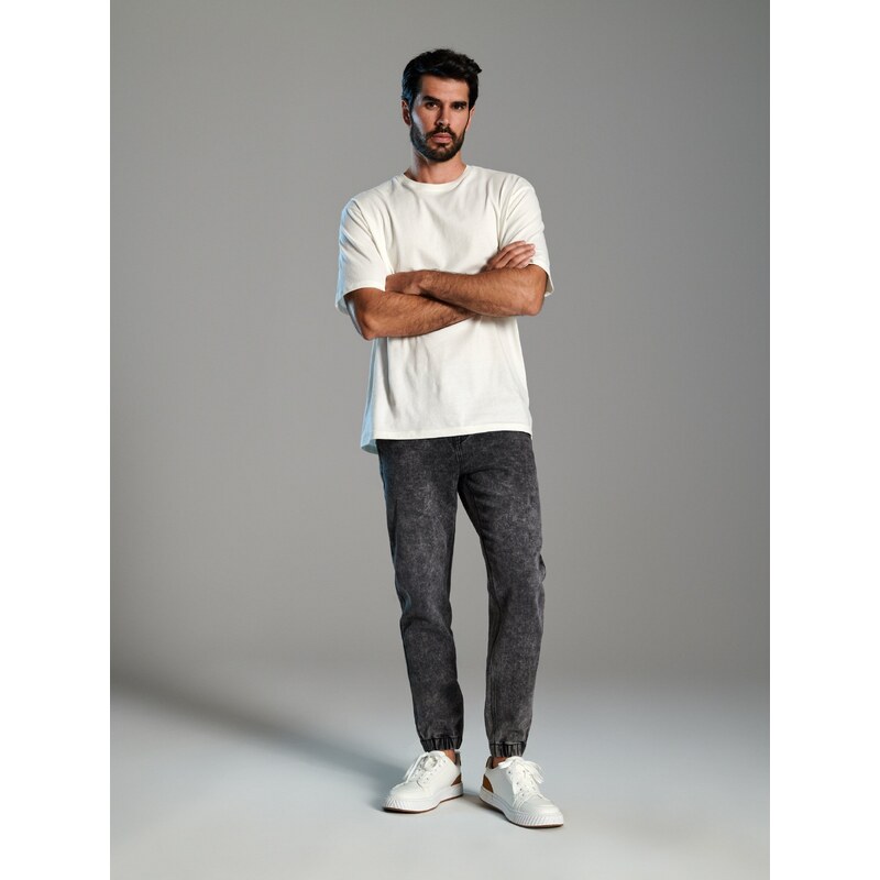 Sinsay - Džínové joggery - šedá