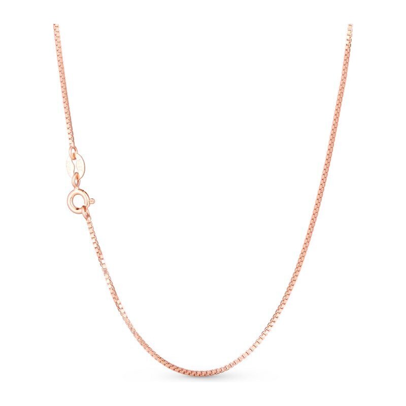 Olivie Růžový 45+5cm BOX stříbrný řetízek 4622 55410232