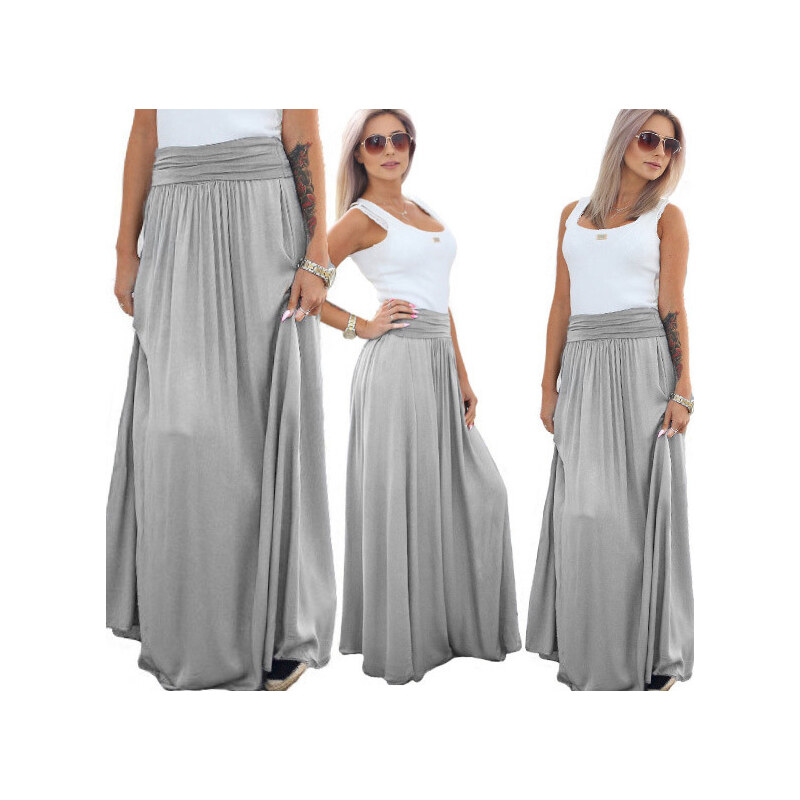 Fashionweek Dlouhá letní sukně ze vzdušného materiálu MAXI MF5
