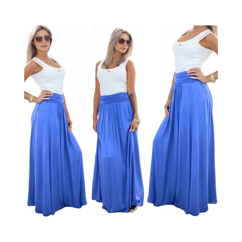 Fashionweek Dlouhá letní sukně ze vzdušného materiálu MAXI MF5/M266 36667789