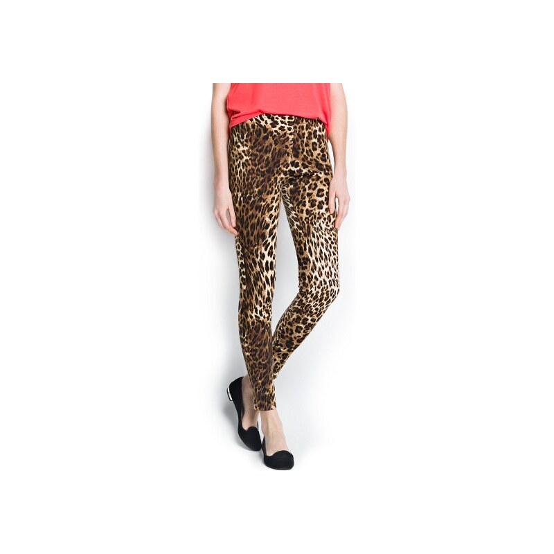 Mango Leopard print leggings