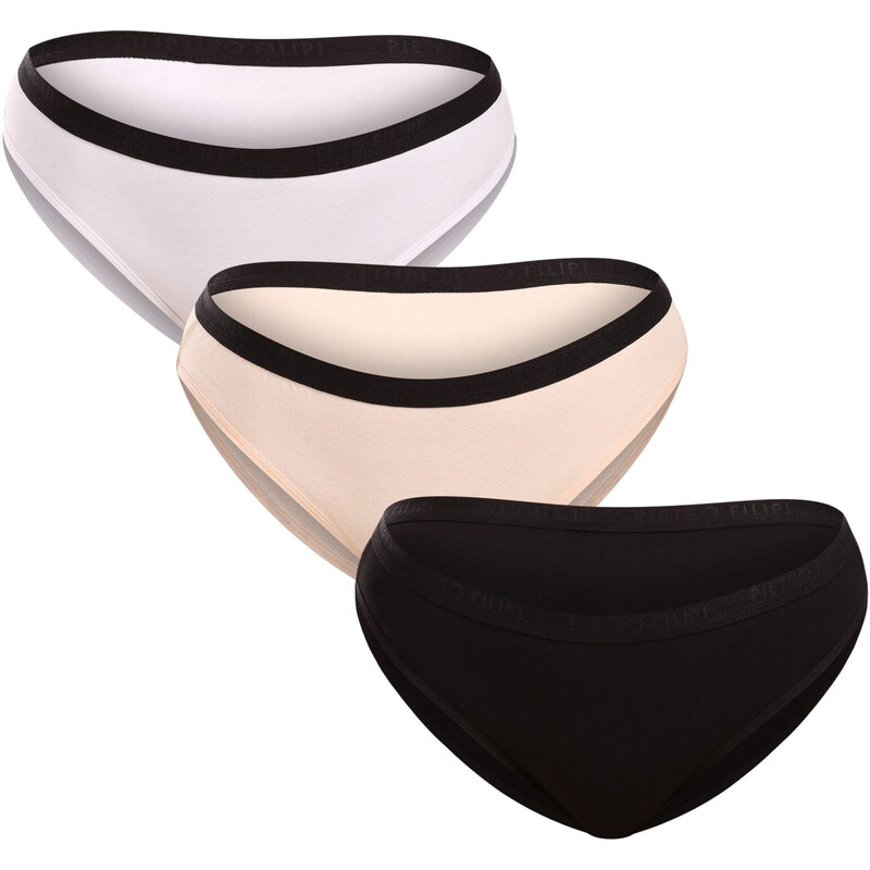 3PACK dámské kalhotky Pietro Filipi vícebarevné (3KB003) 115678457