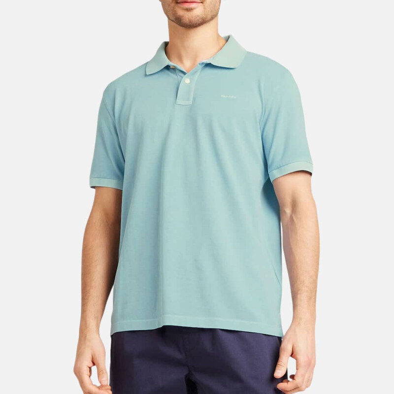 Pánské modré polo triko Gant 55826