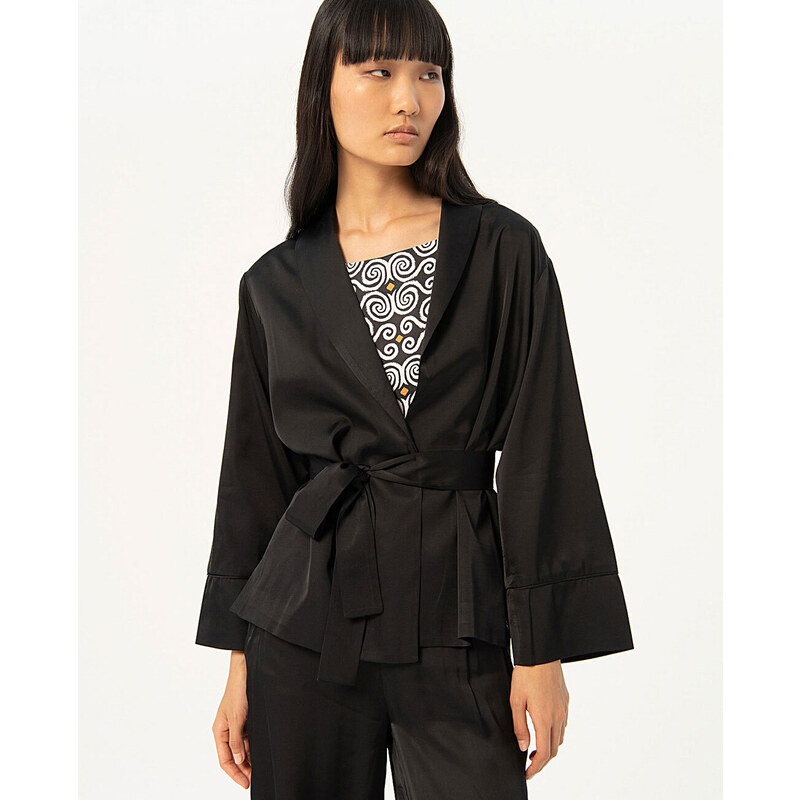 Surkana 524ESSA326 Dámské kimono černá 92872312