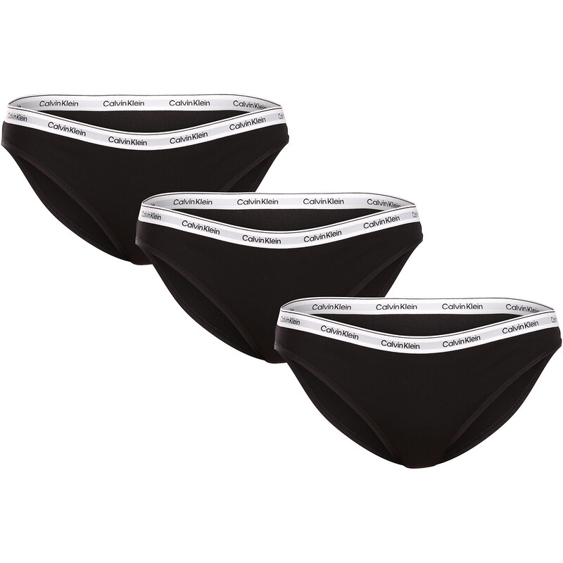 3PACK dámské kalhotky Calvin Klein černé (QD5207E-UB1) 92872807