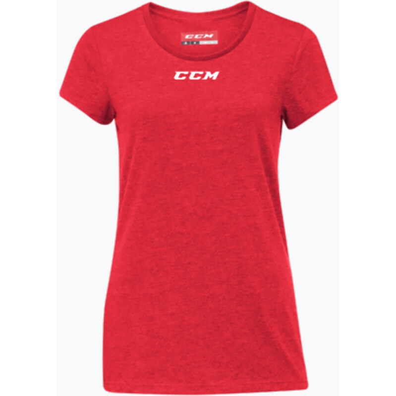 Dámské tričko CCM Crew Neck SR červené