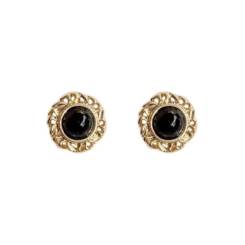 Flamenco Mystique Antialergické Umělé Náušnice s Černým Okem, 1x1 cm 103724277