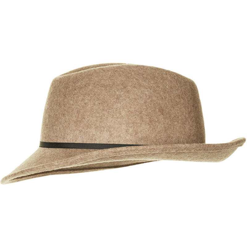 Topshop Asymmetric Brim Fedora Hat