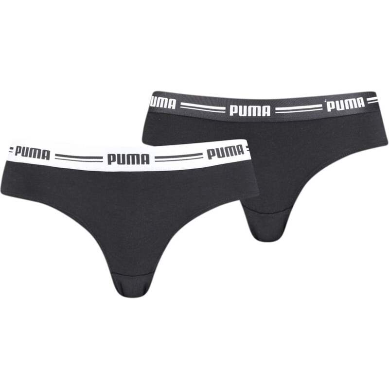 PUMA - DÁMSKÉ BRAZILKY 2PACK ČERNÉ 92918802
