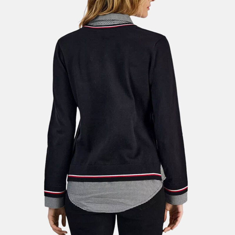 Dámský svetr s všitou košilí Tommy Hilfiger 55830