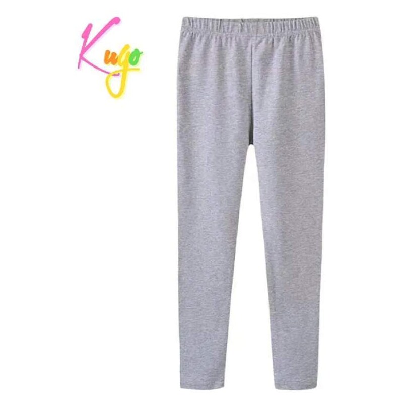 Dívčí legíny Kugo TM7211 šedý melír, vel. 98