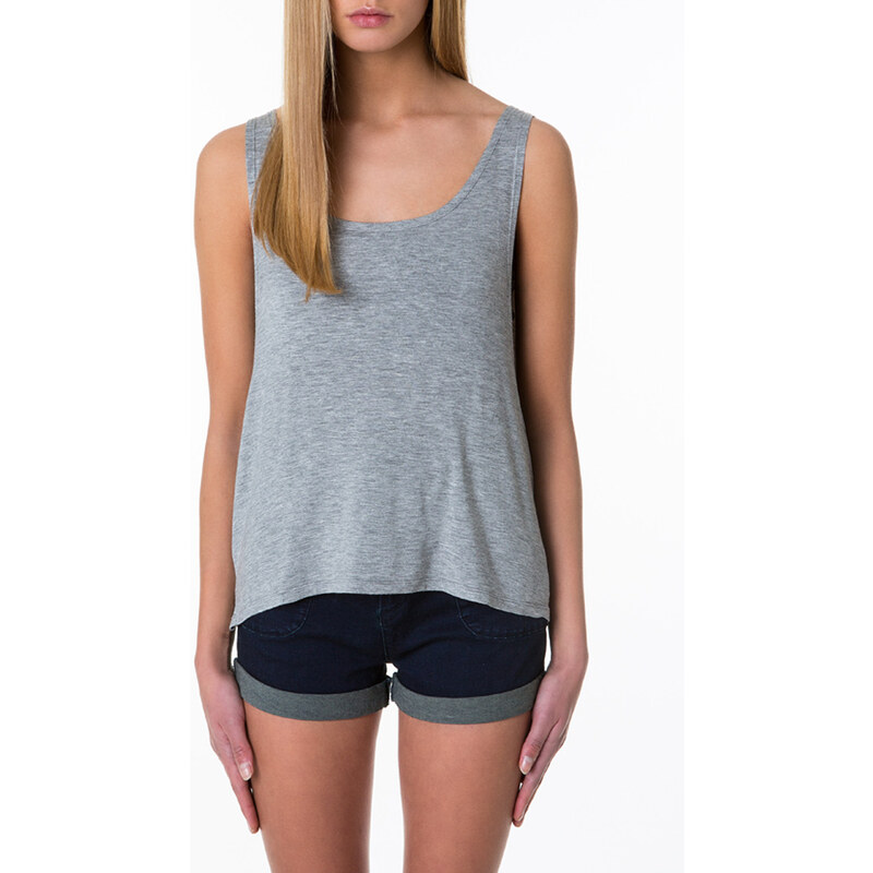 Tally Weijl Grey Top with Metallic Sequined Back