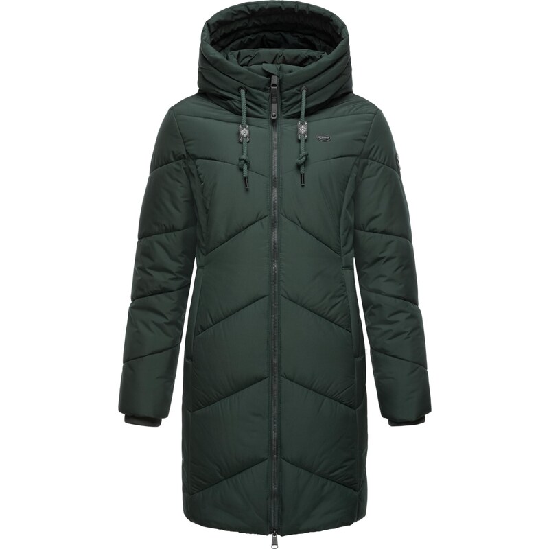 Ragwear Zimní kabát Novista tmavě zelená