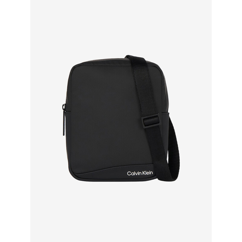 Černá pánská taška přes rameno Calvin Klein Rubberized Conv