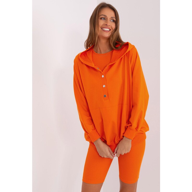 MladaModa 3-dílný set mikiny, topu a krátkých legín model 83117 92949387