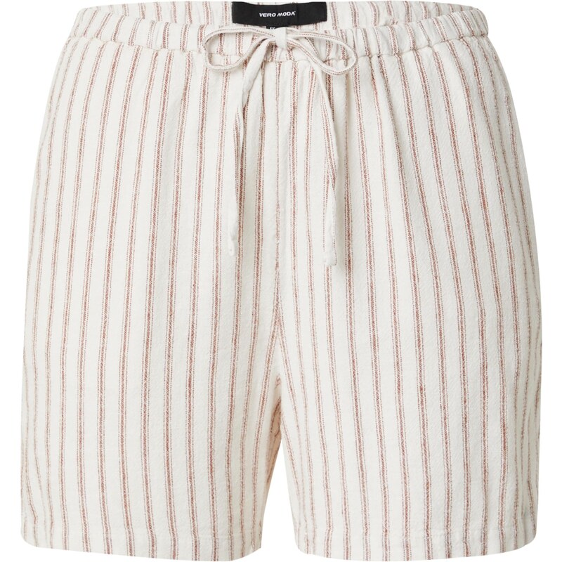 VERO MODA Kalhoty VMLOLA krémová / červená