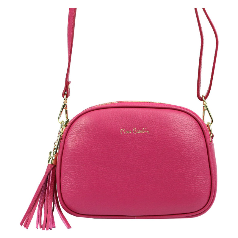 Kožená kabelka Pierre Cardin fuchsiová KZ2241665 92973196