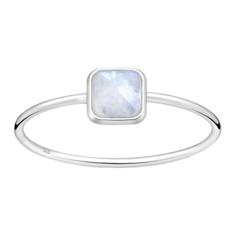 SYLVIENE Stříbrný prsten BESSIE Měsíční kámen 92977048