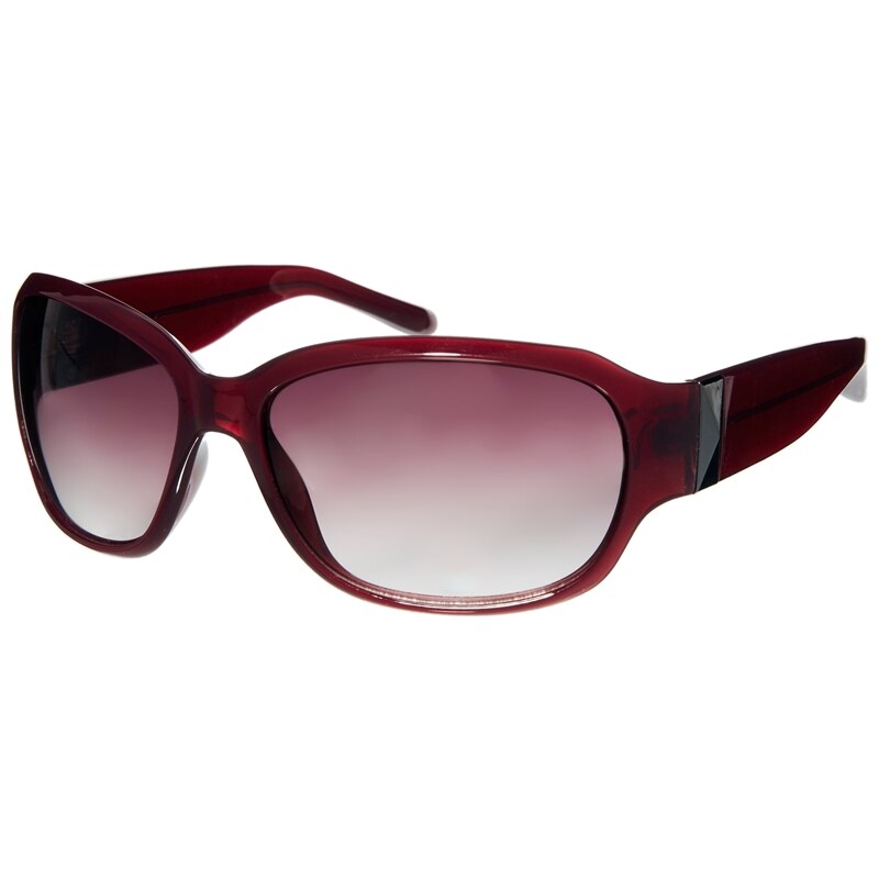 Suuna Red Plastic Sunglasses With Silver Square Arm Detail