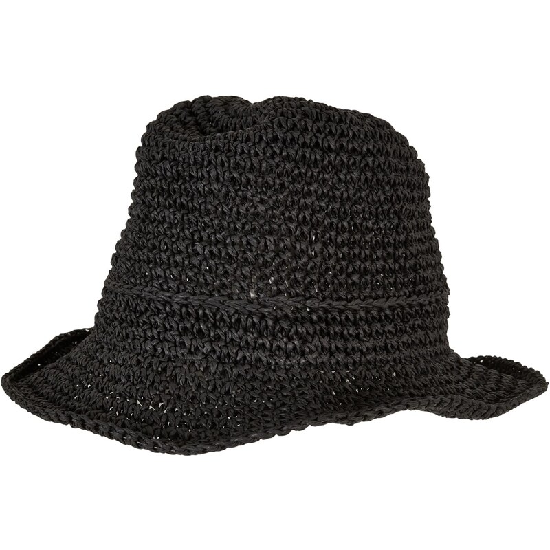 Urban Classics Braid Bast Bucket Hat černý