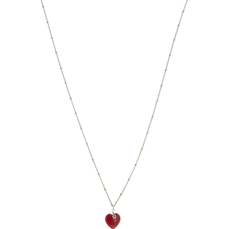Orelia Semi Precious Heart Necklace