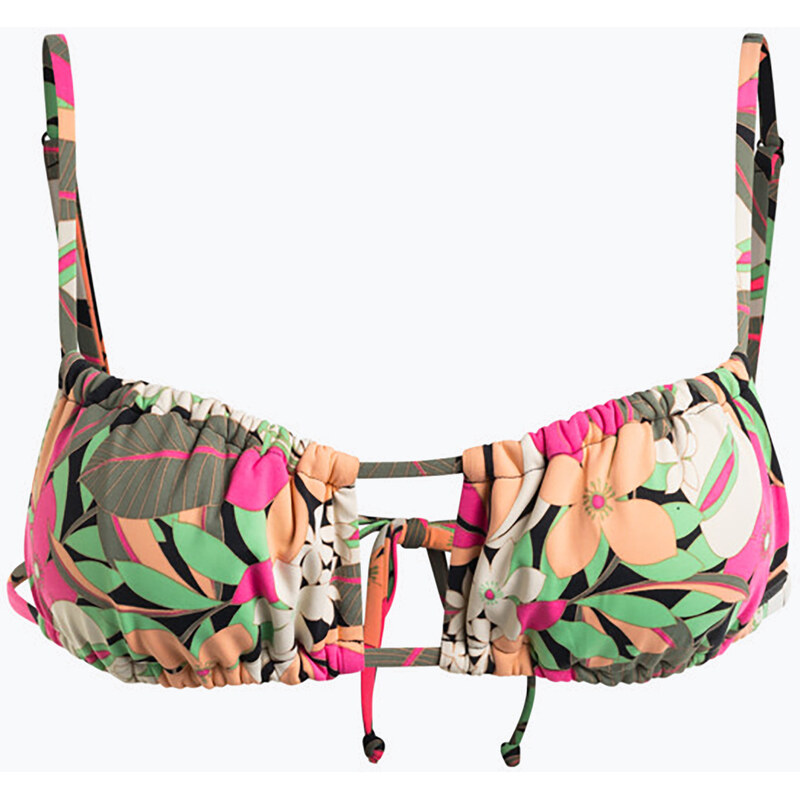 Horní díl plavek ROXY Printed Beach Classics Bralette anthracite