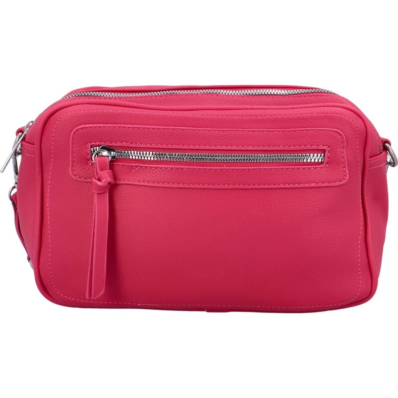 Dámská crossbody kabelka fuchsiová - Paolo bags Tselmega růžová