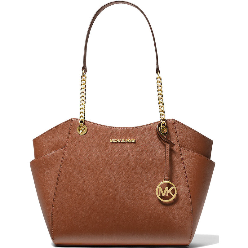 Michael Kors Kabelka Jet Set Large Saffiano Shoulder Bag Luggage