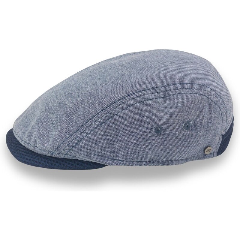 Letní pánská bavlněná modrá bekovka Krumlovanka - s regulací velikosti Krm-0011