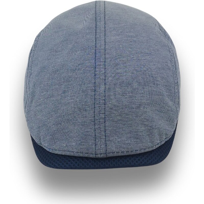 Letní pánská bavlněná modrá bekovka Krumlovanka - s regulací velikosti Krm-0011