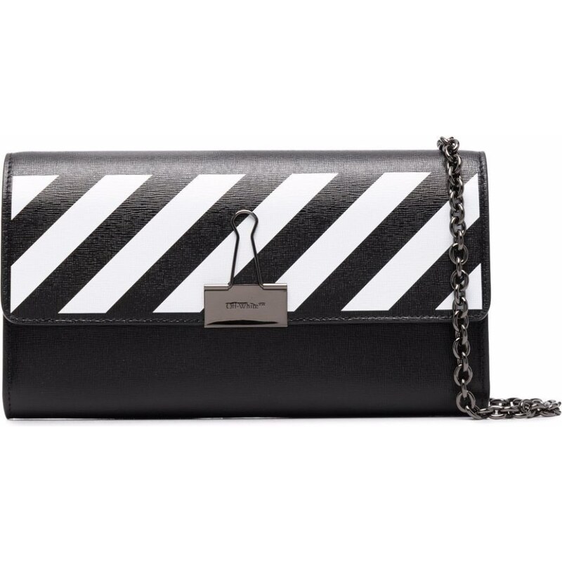 OFF-WHITE Binder Black listová kabelka 93039807