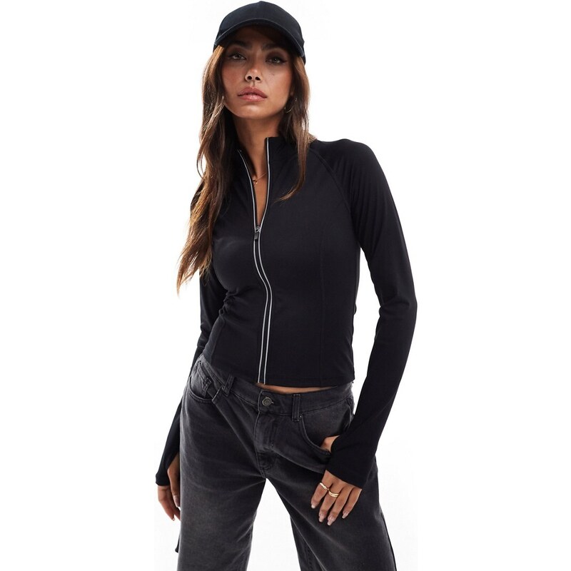 TALA Skinluxe zip through jacket in black 114969113