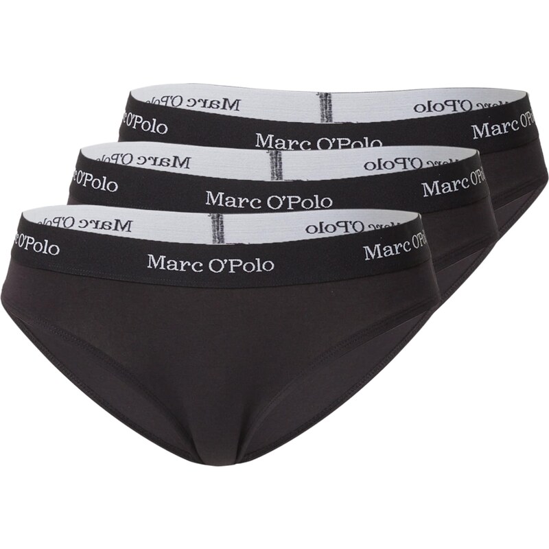 Marc OPolo Kalhotky Essentials černá / bílá 93052344