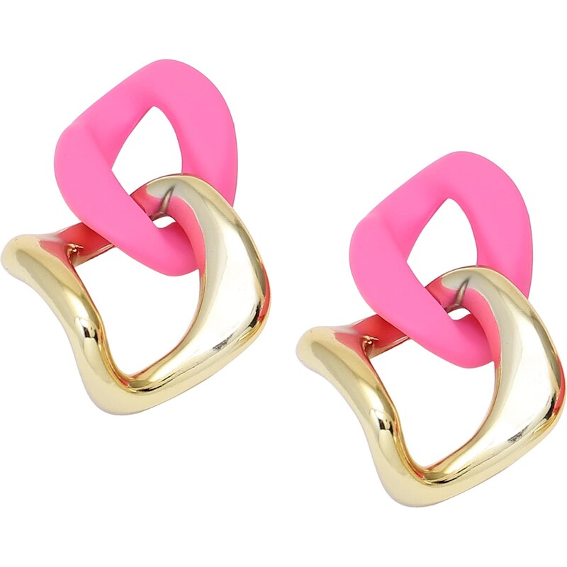 SOHI Náušnice zlatá / pink 109569359