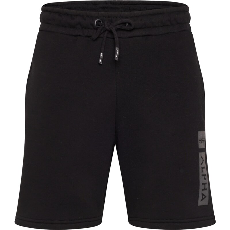 ALPHA INDUSTRIES Kalhoty šedá / černá
