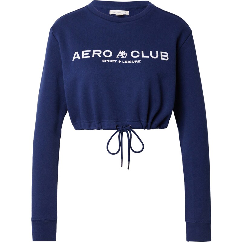 AÉROPOSTALE Mikina ultramarínová modř / bílá 109496165