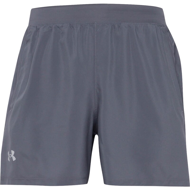 UNDER ARMOUR Sportovní kalhoty Launch 5 šedá / bílá