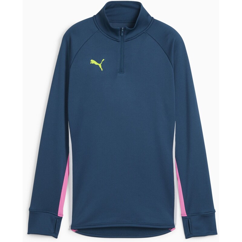 PUMA Sportovní mikina tmavě modrá / pink / bílá