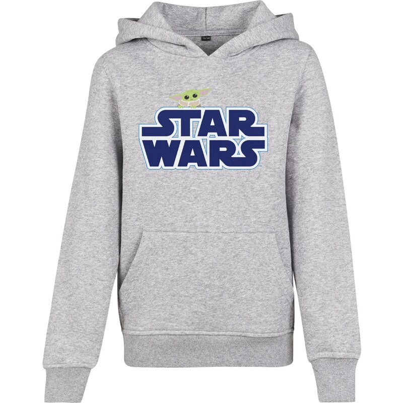 Mister Tee Mikina Star Wars tmavě modrá / žlutá / šedý melír /