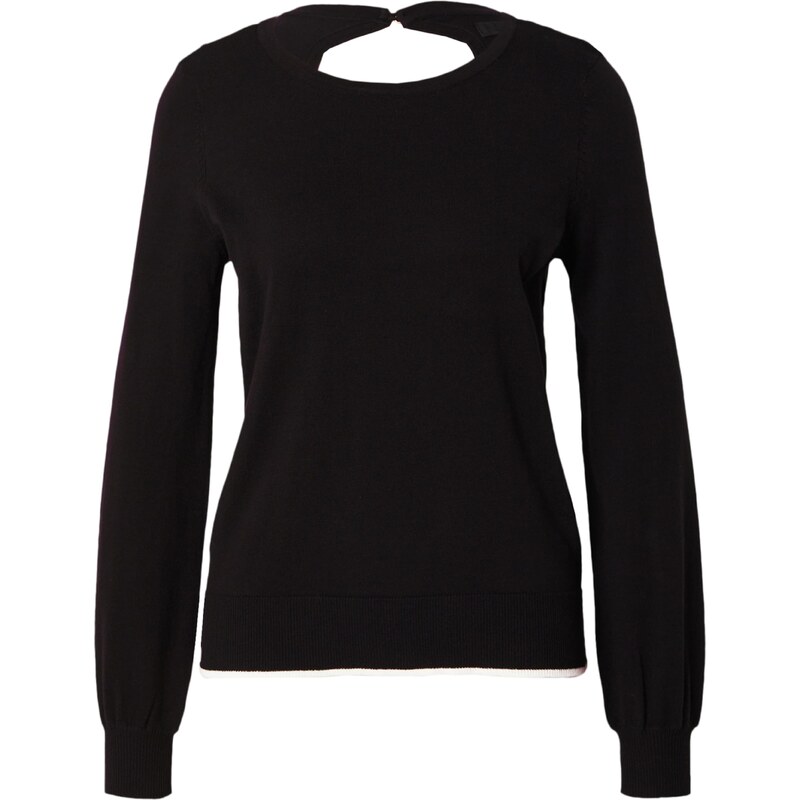 VERO MODA Svetr ALMA černá / offwhite
