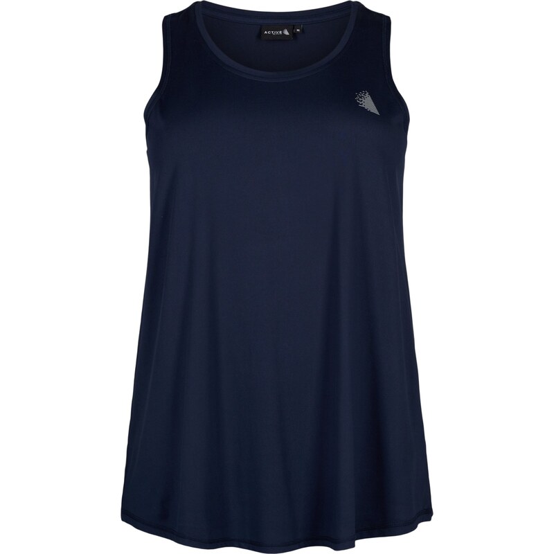 Active by Zizzi Sportovní top ABASIC noční modrá / světle šedá 93063273