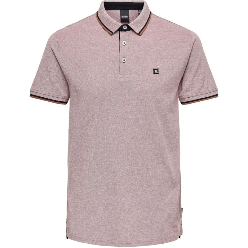 Only & Sons Tričko Fletcher karamelová / brokátová / černá