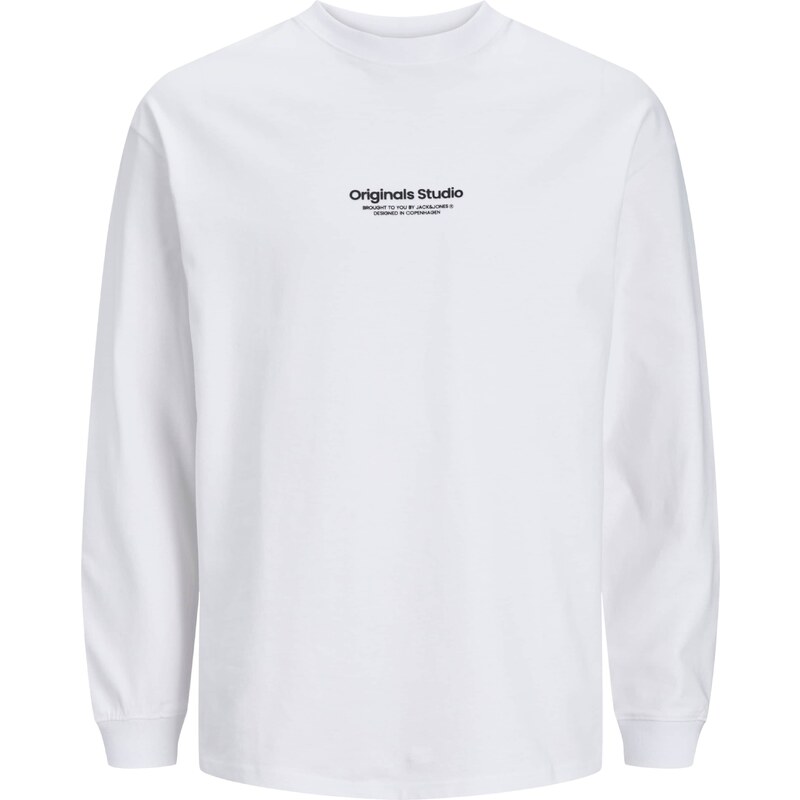 JACK & JONES Tričko JORVesterbro černá / bílá