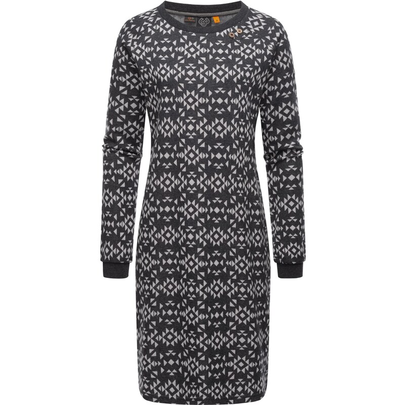 Ragwear Šaty Dassa Aztec tmavě šedá / bílá 94355081