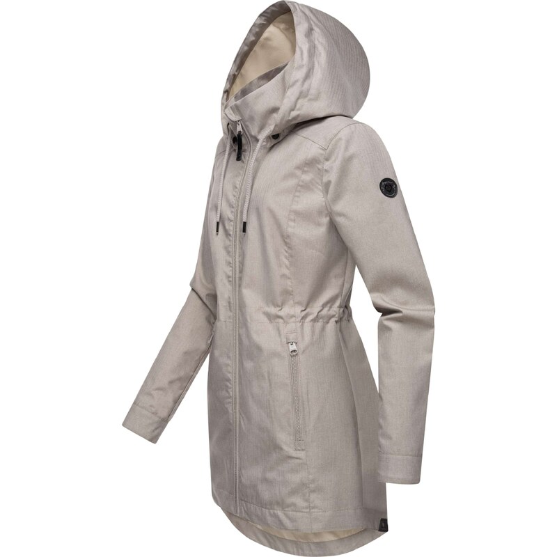 Ragwear Funkční kabát 'Dakkota II' tmavě béžová / černá